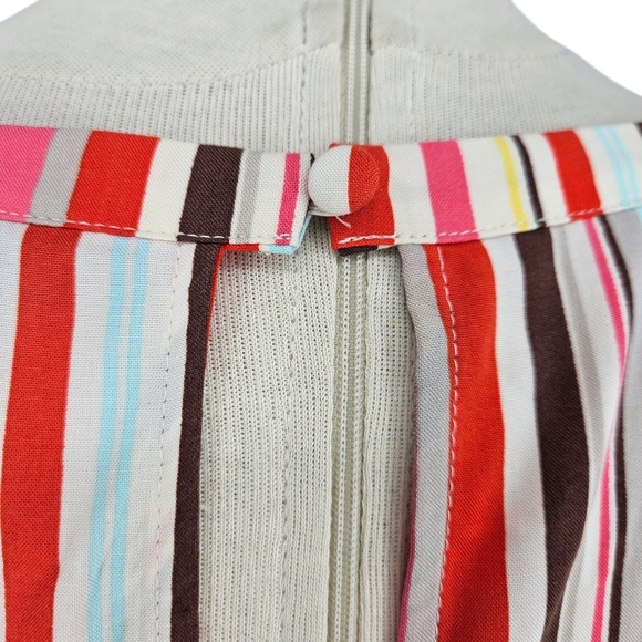 Torrid Fit Flare Dress Multicolor Stripe Sleeveless Halter A Line 2 2X - Picture 5 of 8